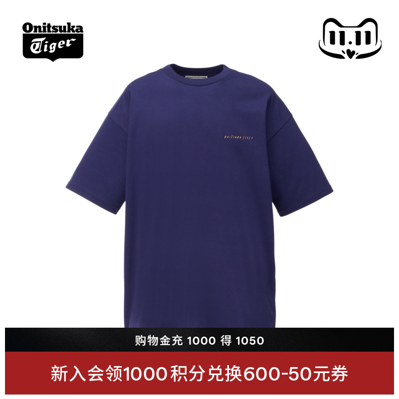 鬼塚虎时尚休闲短袖T恤衫