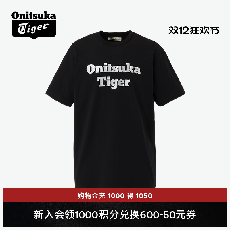 鬼塚虎休闲上衣短袖T恤衫