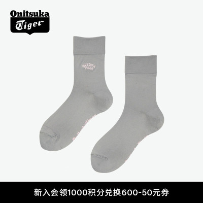 鬼塚虎女款时尚休闲舒适袜子
