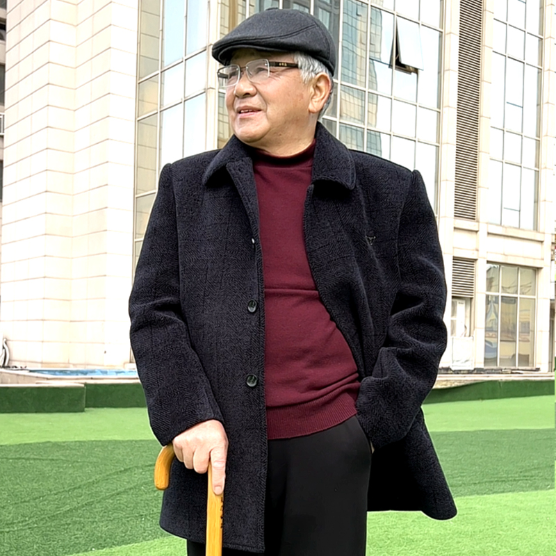 春秋厚款保暖雪尼尔大衣