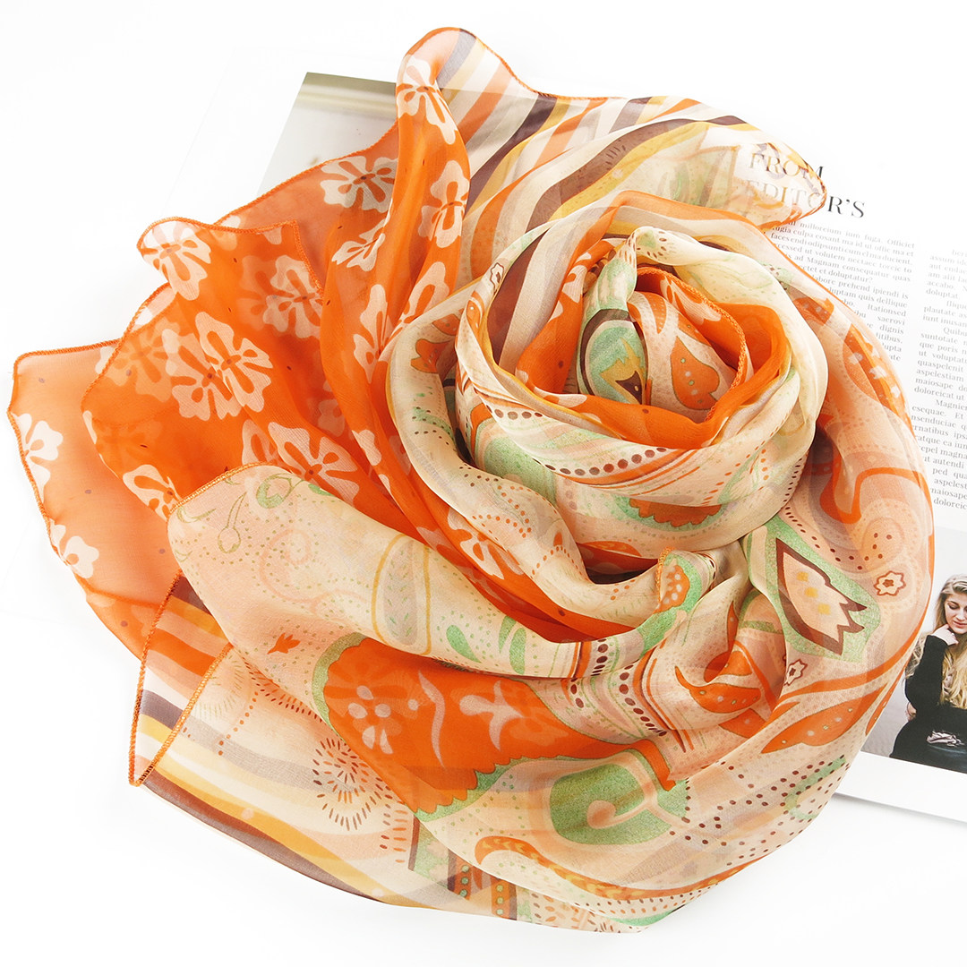 好看极了!桑蚕丝丝巾女百搭老店