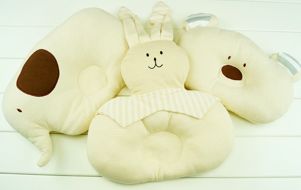 外贸正品 A类进口有机棉 新生婴童枕头/枕芯