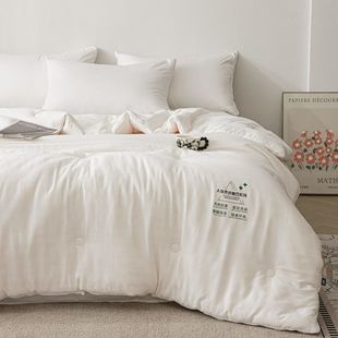 全棉大豆纤维被子1.6x2.1学校宿舍冬被单人160x210超柔保暖被芯厚