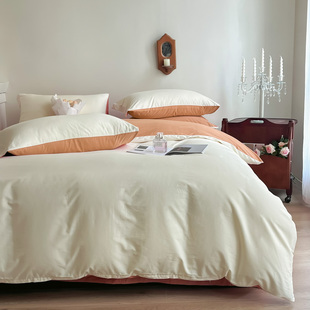 纯棉磨毛被套150x200单件229x230x250全棉被罩1.8x2.2m2.4秋冬248