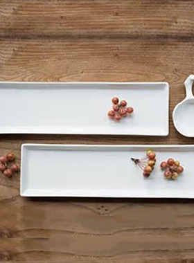 长方形寿司盘创意日式韩式菜碟餐盘陶瓷盘水果盘餐具餐碟饺子盘