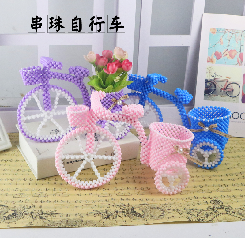 diy自行车笔筒居家工艺品摆件