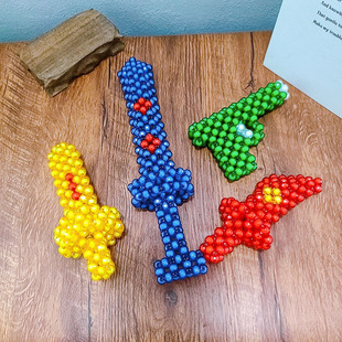 DIY手工串珠儿童玩具 刀 剑 枪 小挂件 摆件自制 礼物 编织材料包