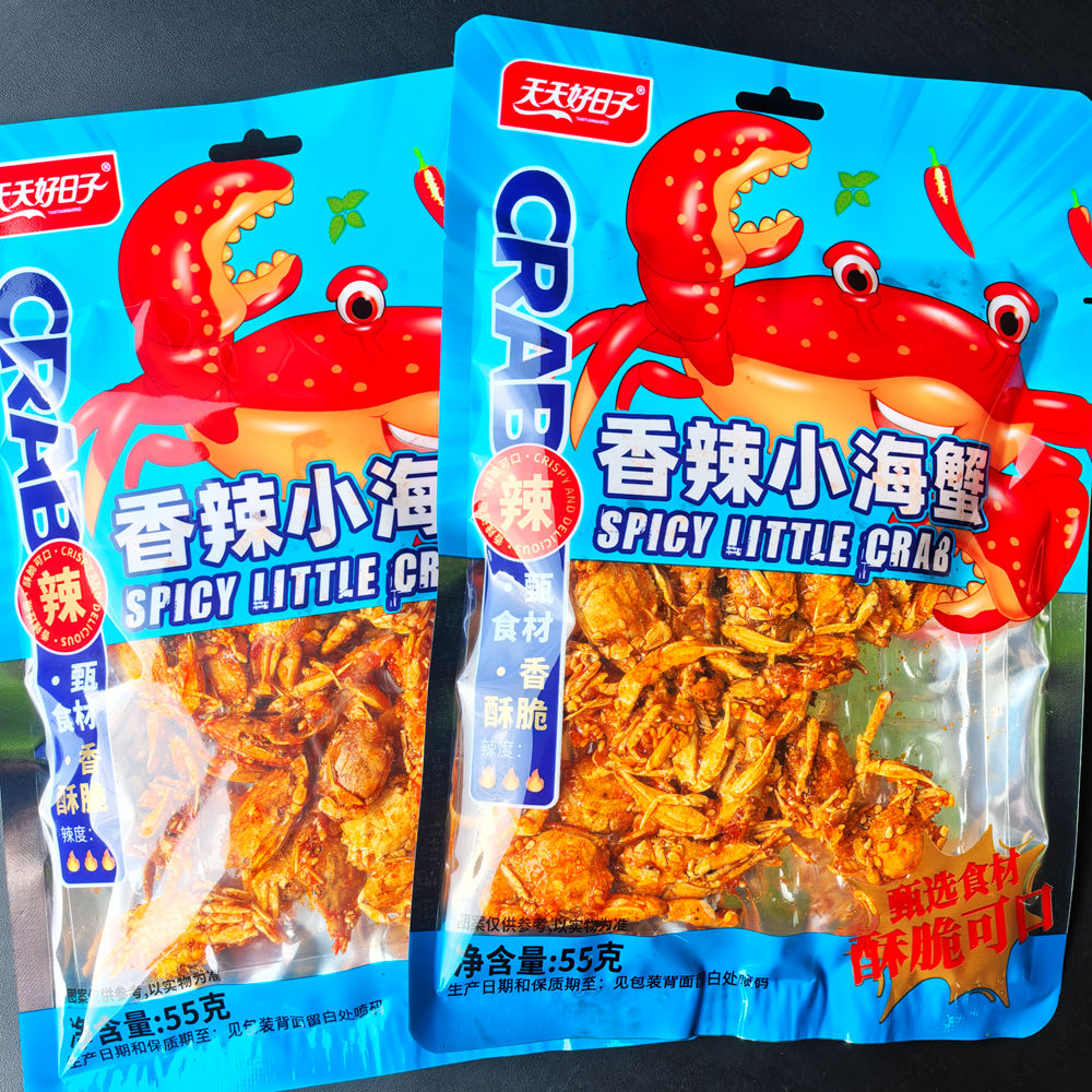 香辣小海蟹酥脆55g大包下酒菜