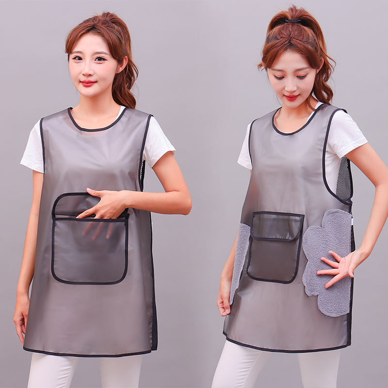 TPU面料简约防水防油有拉力围裙