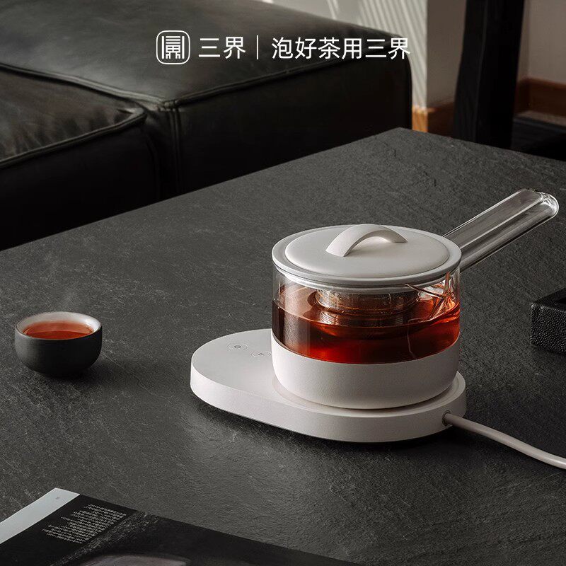 三界煮茶壶家用办公玻璃烧水壶