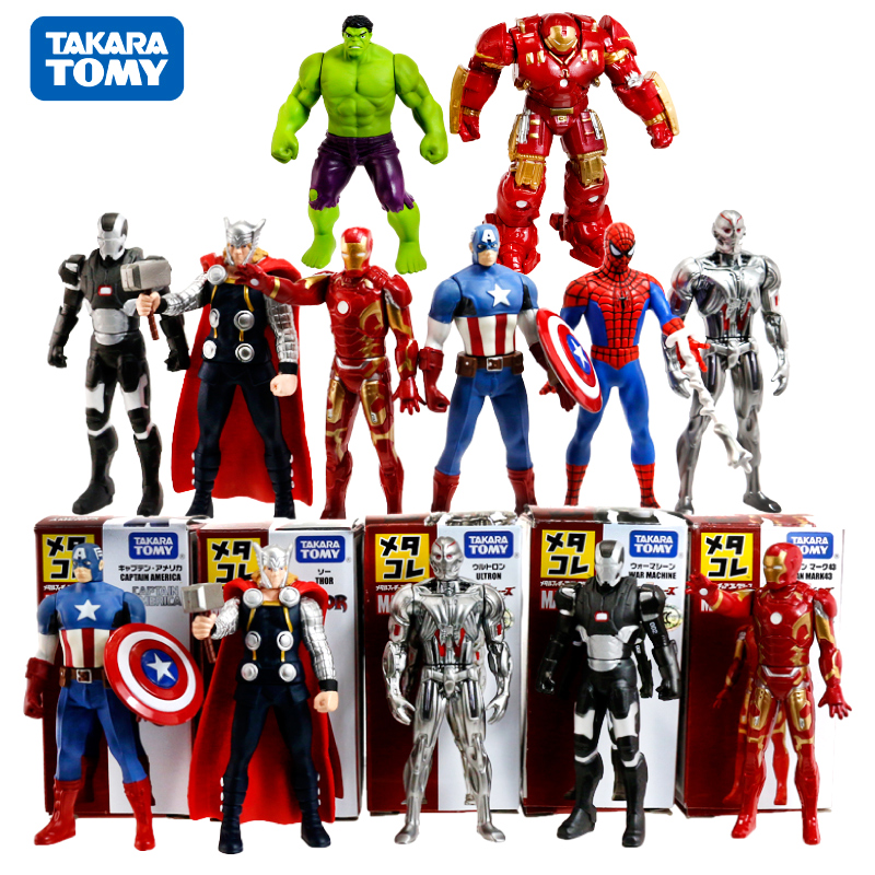 tomy漫威电影美国队长钢铁侠复仇者联盟合金人偶手办绿巨人玩具