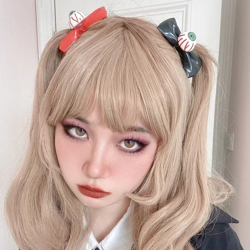 OMG! Harajuku Bloodshot Eyeball Bow Hair Clips - Huang Yilin Vibe! - Product image 2