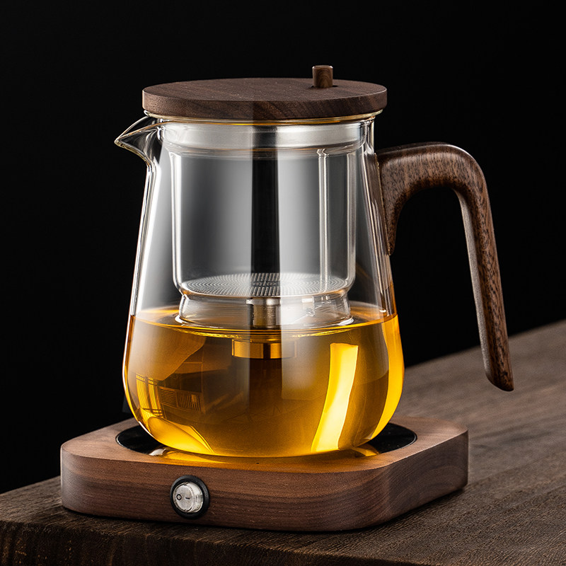 玻璃内胆飘逸杯泡茶神器一键过滤沏茶壶茶水分离冲茶器功夫茶道杯
