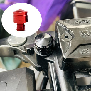 适用无极CU250 625 525摩托车后视镜底座堵头防水防锈改装配件