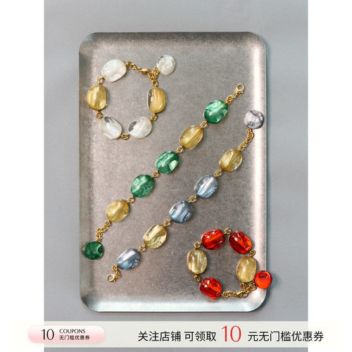 DOMINIQUE DENAIVE 26新款秋季 弹性异形手镯/手链  SOLSOL
