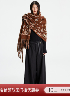 COTEMP 设计师品牌25HOLIDAY经典流苏腰果花披毯披肩 SOLSOL