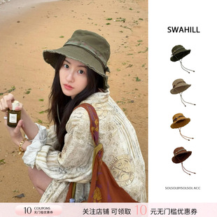 【毛晓慧同款】SWAHILL斯瓦山丘 26新款复古大象多用渔夫帽SOLSOL