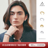 手镯SOLSOL 纯银磨砂纹理原创设计可颂钉砂戒指 ATELIERSO 25新品