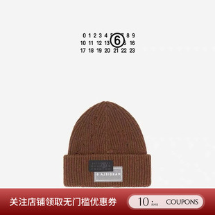 做旧破洞针织冷帽logo破烂设计 男女同款 SOLSOL 25秋冬新品 MM6