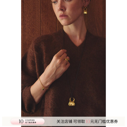 MONSECRET皮革毛衣链