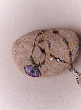 RoomSERVICEIRIS紫水晶吊坠项链