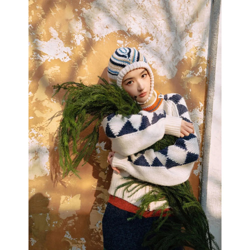 王玉雯同款休闲保暖帽子