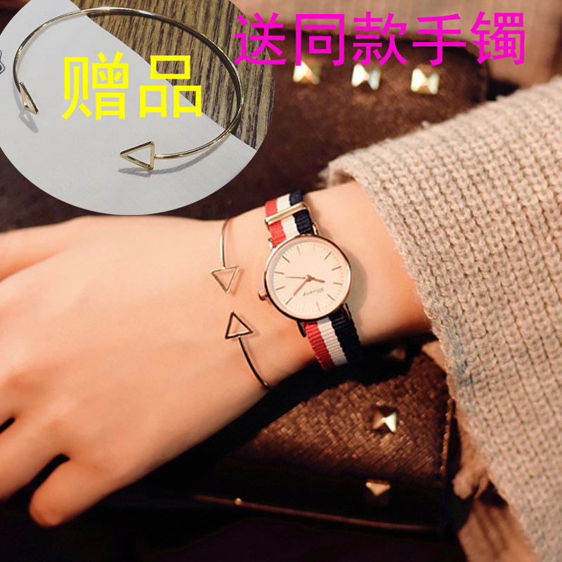 帆布带手表女 学生韩版简约ULZZANG原宿休闲尼龙带时尚装饰手带表|ruв категории часы, часы - от Buy2taobao.com для оказания профессиональной услуги покупки агента Taobao