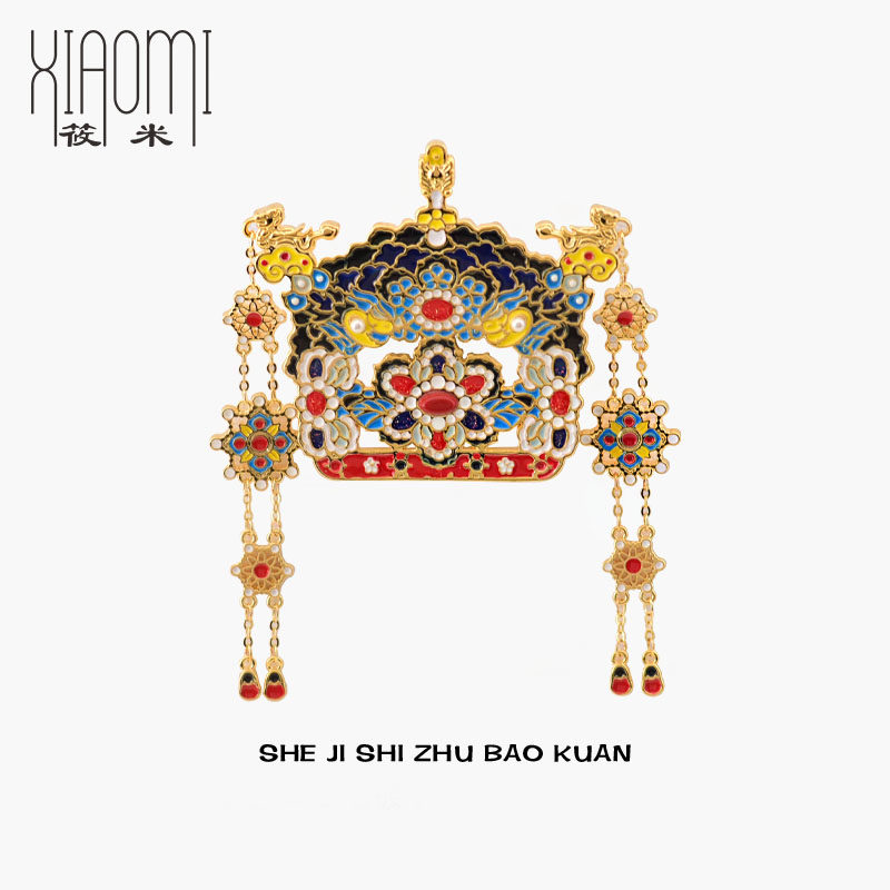 优雅从容孝庄凤冠胸针设计师款高端独特别针西装旗袍领口搭配饰品,饰品/流行首饰/时尚饰品新,胸针,淘宝优惠券,粉丝福利购,淘宝优惠卷