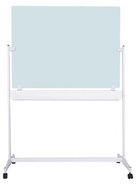 史泰博 STBL-1015W H型移动玻璃白板(白色支架） 100*150cm