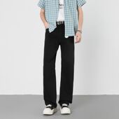 复古高端宽松休闲裤 舒适百搭直筒裤 垂感拖地春夏新款 美式 男女同款