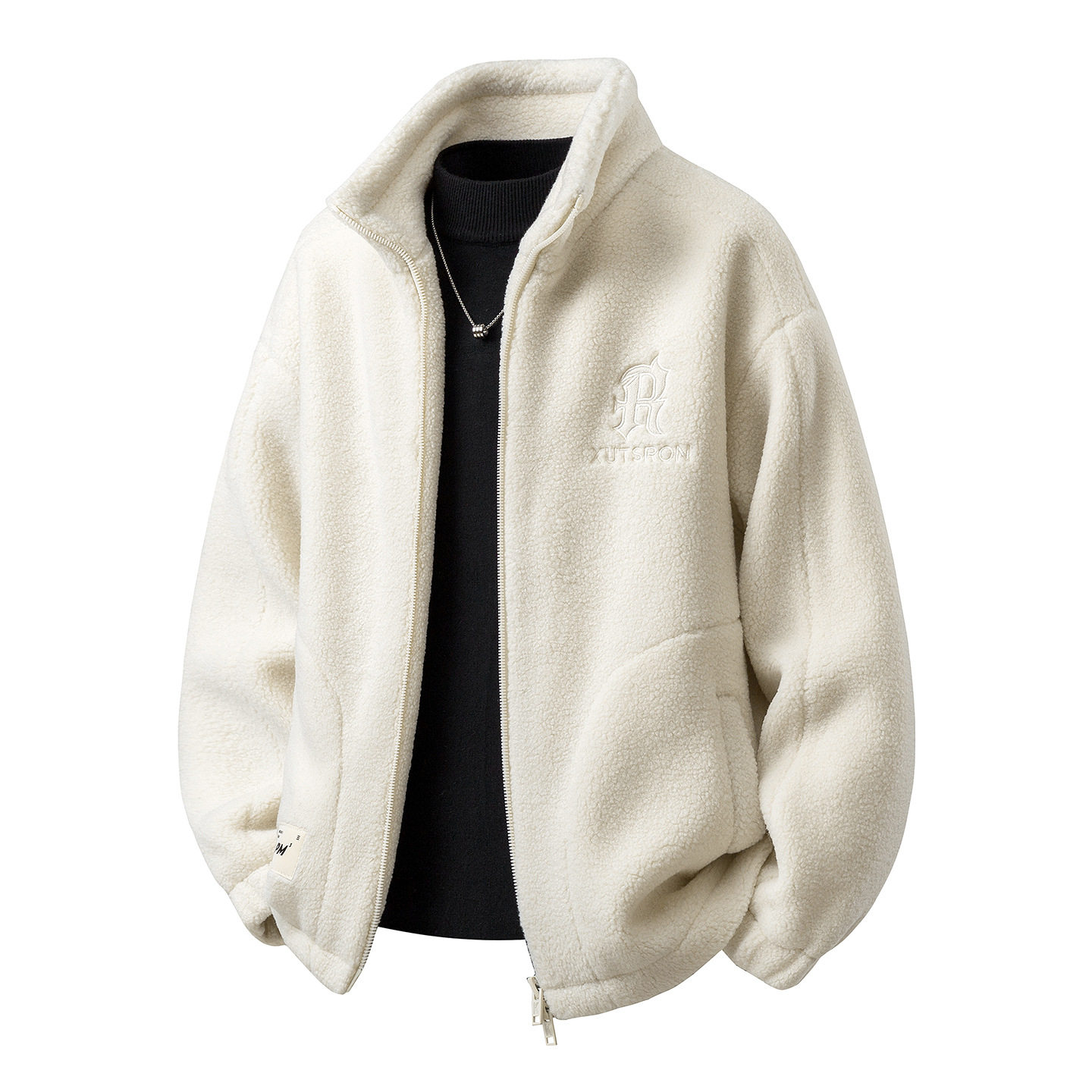 2025秋冬羊毛羔男款冬季潮牌加厚高端保暖棉外套男装,男装,棉衣,淘宝优惠券,粉丝福利购,淘宝优惠卷