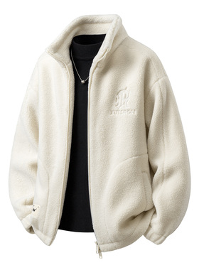 2025秋冬羊毛羔男款冬季潮牌加厚高端保暖棉外套男装