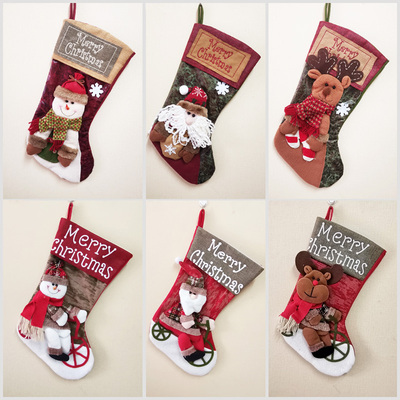 圣诞袜装饰儿童礼物袋圣诞节袜子