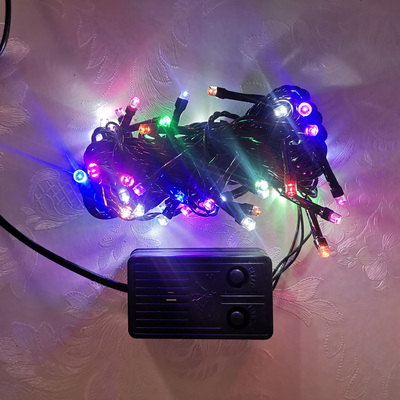 插电变色led圣诞节彩灯闪灯串灯