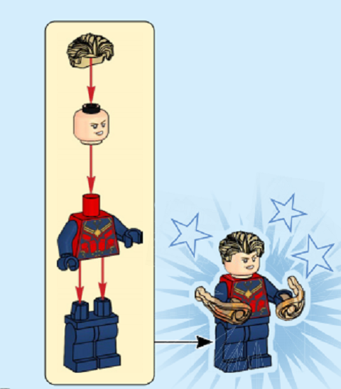 乐高 lego 人仔 76266 sh772 惊奇队长 全新正品