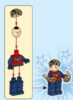 乐高 LEGO 人仔 76266 sh772 惊奇队长 全新正品