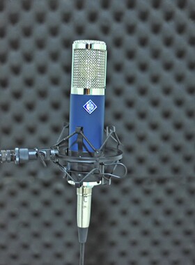 电脑录音录歌电容麦话筒48V蓝色直播录书网络K歌电子管