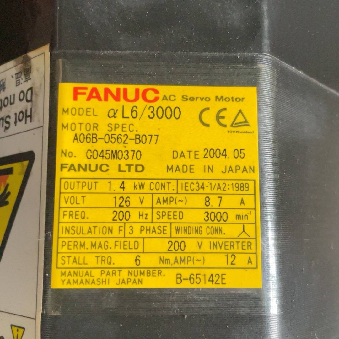 FANUC电机A06B-0562-B077aL6/300议价 也可为维修！！