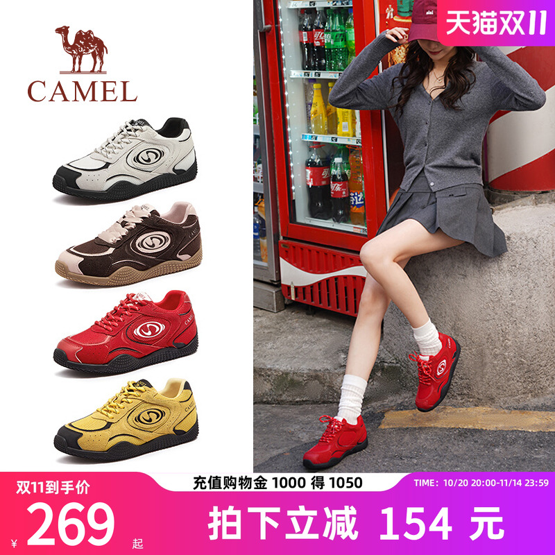 骆驼运动板芭蕾风德训鞋休闲鞋女