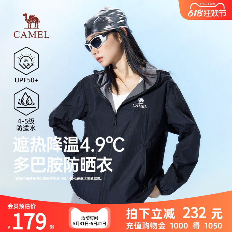 骆驼防晒衣2026女装春夏新款upf50+户外透气速干防紫外线骑行外套