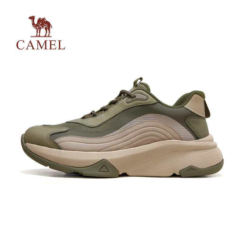 骆驼轻软缓震运动鞋百搭透气