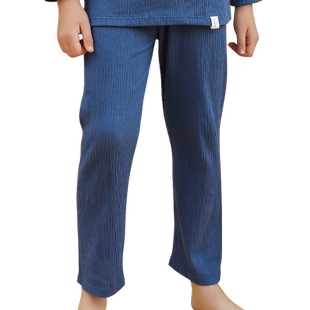 2条装儿童睡裤纯棉男童家居裤春夏宽松薄款大童男孩休闲长裤单条