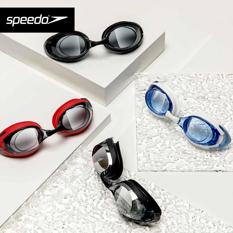 Speedo/速比涛男女泳镜飞鱼竞速泳镜成人防水眼镜高清防雾游泳镜