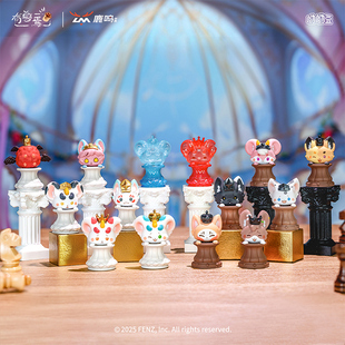 非人哉官方店鹿鸣联名棋妙物语系列呦呦豆迷你盲盒动漫手办摆件