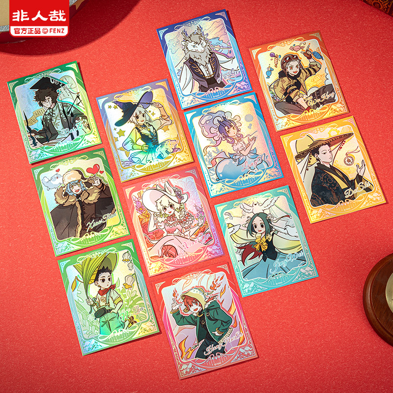 非人哉官方店帽子戏法系列拍立得盲盒逆向镭射角色收藏卡牌