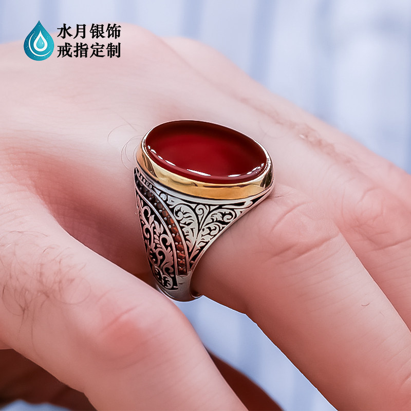 现货顺丰S925纯银中东风阿拉戒指/指环