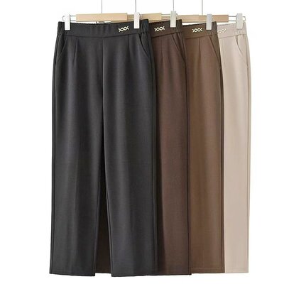 妈妈裤子春秋季直筒裤洋气女裤