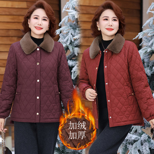 中老年妈妈装秋冬款棉服