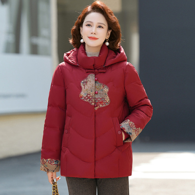 妈妈装秋冬款保暖棉服