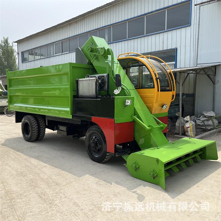 翻斗自卸牛棚铲粪机5方牛粪捡拾粪便清粪车粪污螺旋四轮清理机